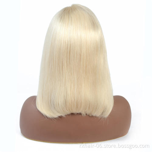 Transparent Lace Front 613 Blonde Human Hair Wigs With Baby Hair,Raw Virgin Long Hair Lace Frontal Wigs For Black Women